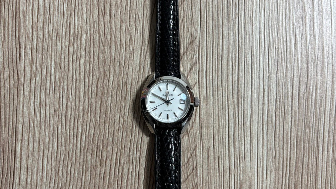 グランドセイコー エレガンスコレクション STGK009用 リザード革 ブラック 玉府柄 ツェルマット裏革時計ベルト革