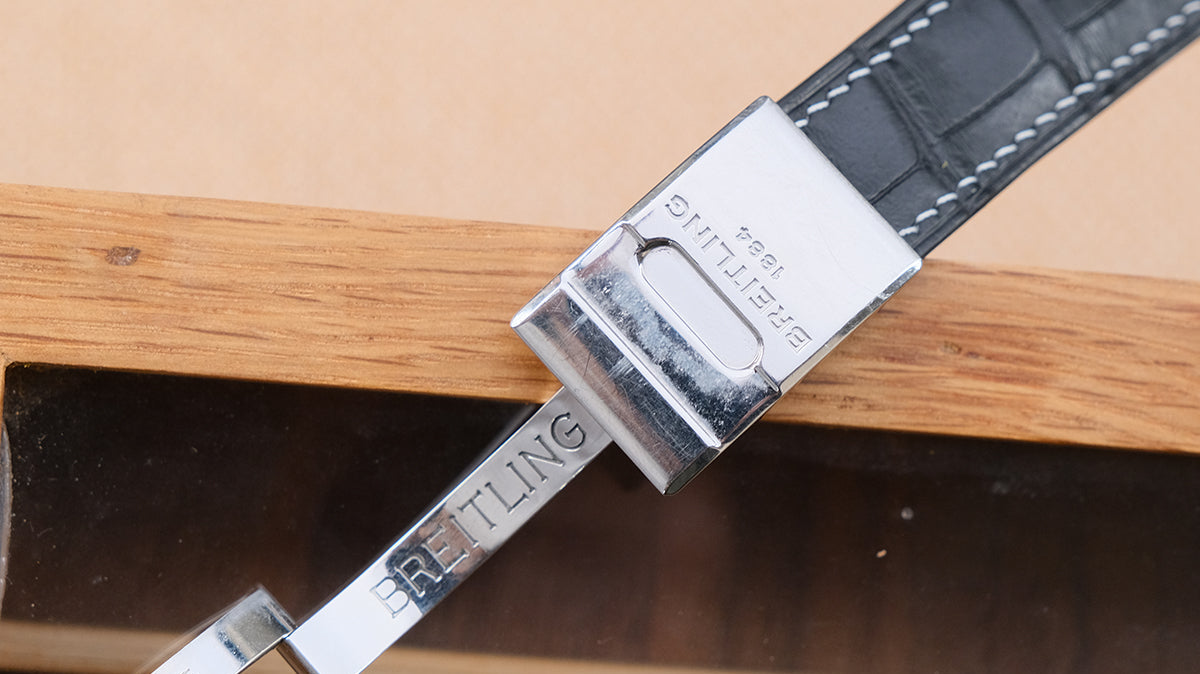 ブライトリング ナビタイマー用 ステンレス尾錠対応時計ベルト革 腕時計バンドオーダー