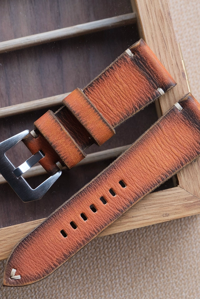 パティーナ ブラウン 74ストラップ パネライストラップ