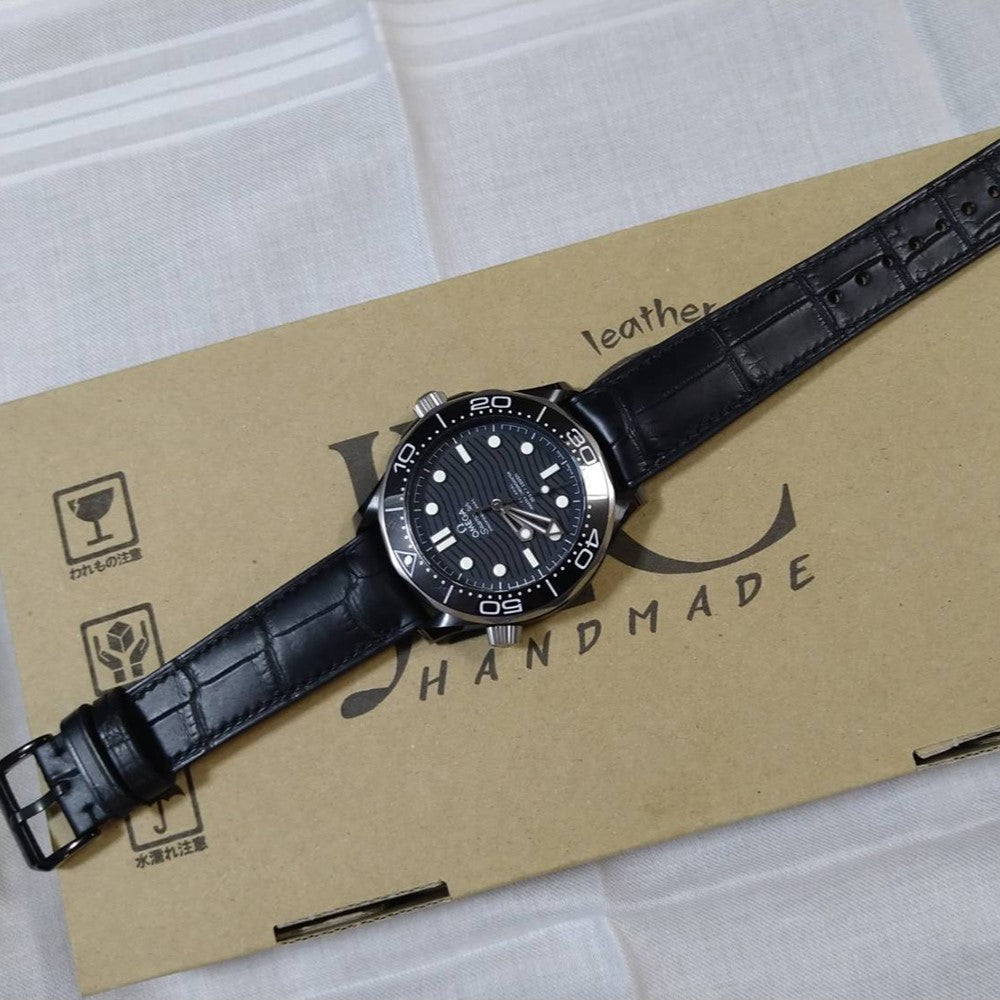 オメガ時計ベルト革ハンドメイド