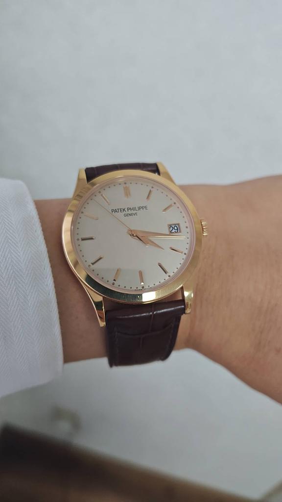 パテック・フィリップ カラトラバ用 ブラウンクロコダイル革時計ベルト革オーダー