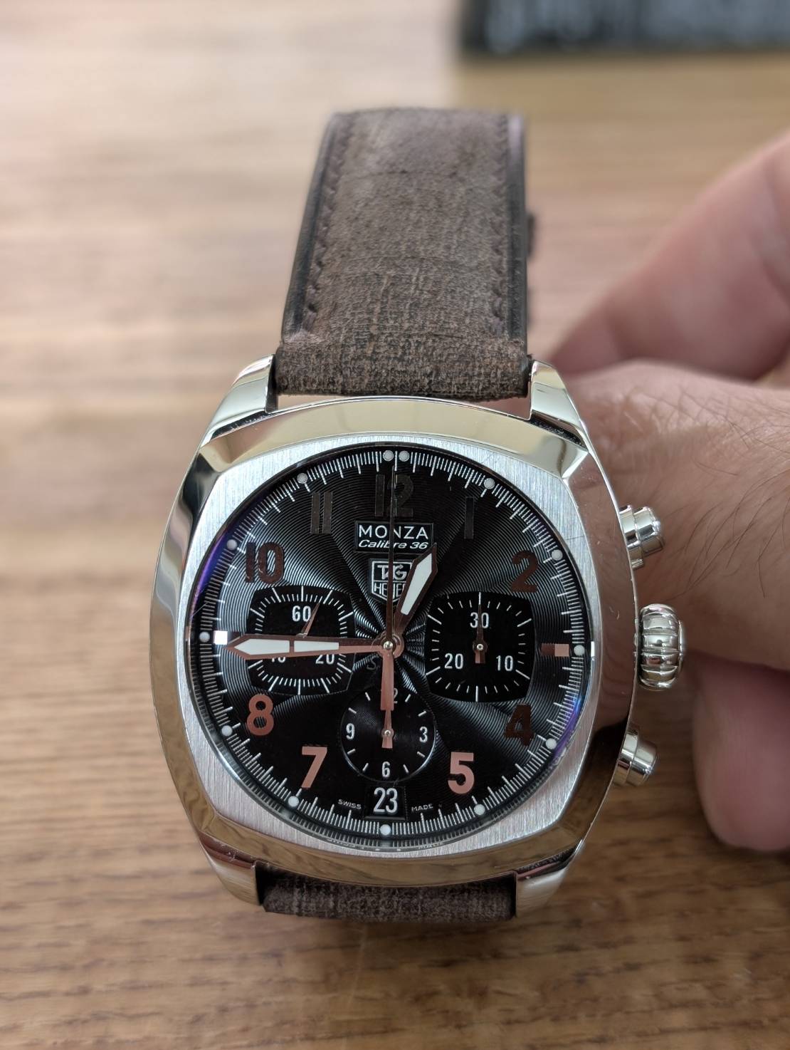 タグ ホイヤー モンツァ 革 腕時計バンドオーダー