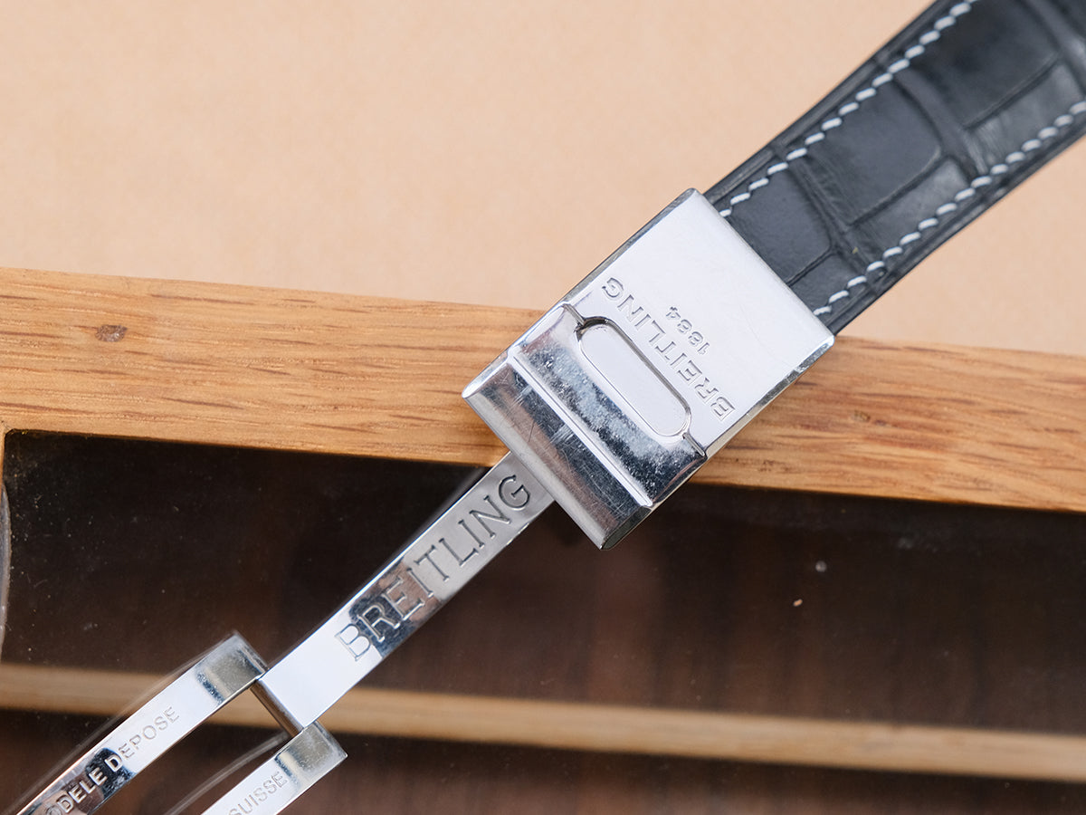 ブライトリング ナビタイマー用 ステンレス尾錠対応時計ベルト革 腕時計バンドオーダー