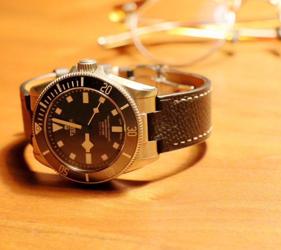 カルティエ サントス デュモン用 オーダーメイド革ベルト