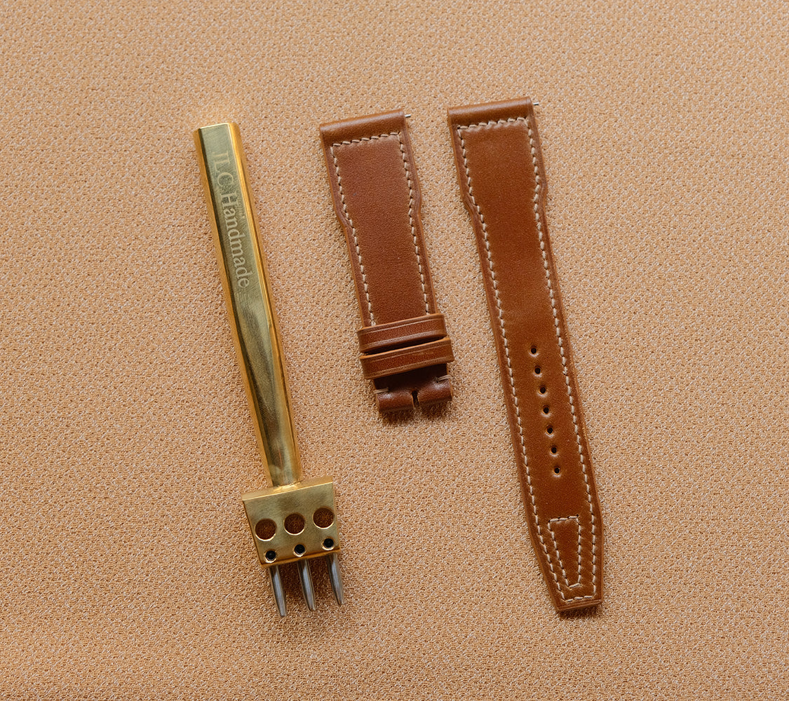 IWCビッグ パイロット用 シェル コードバンレザー 腕時計ベルト オーダーメイド時計ベルト