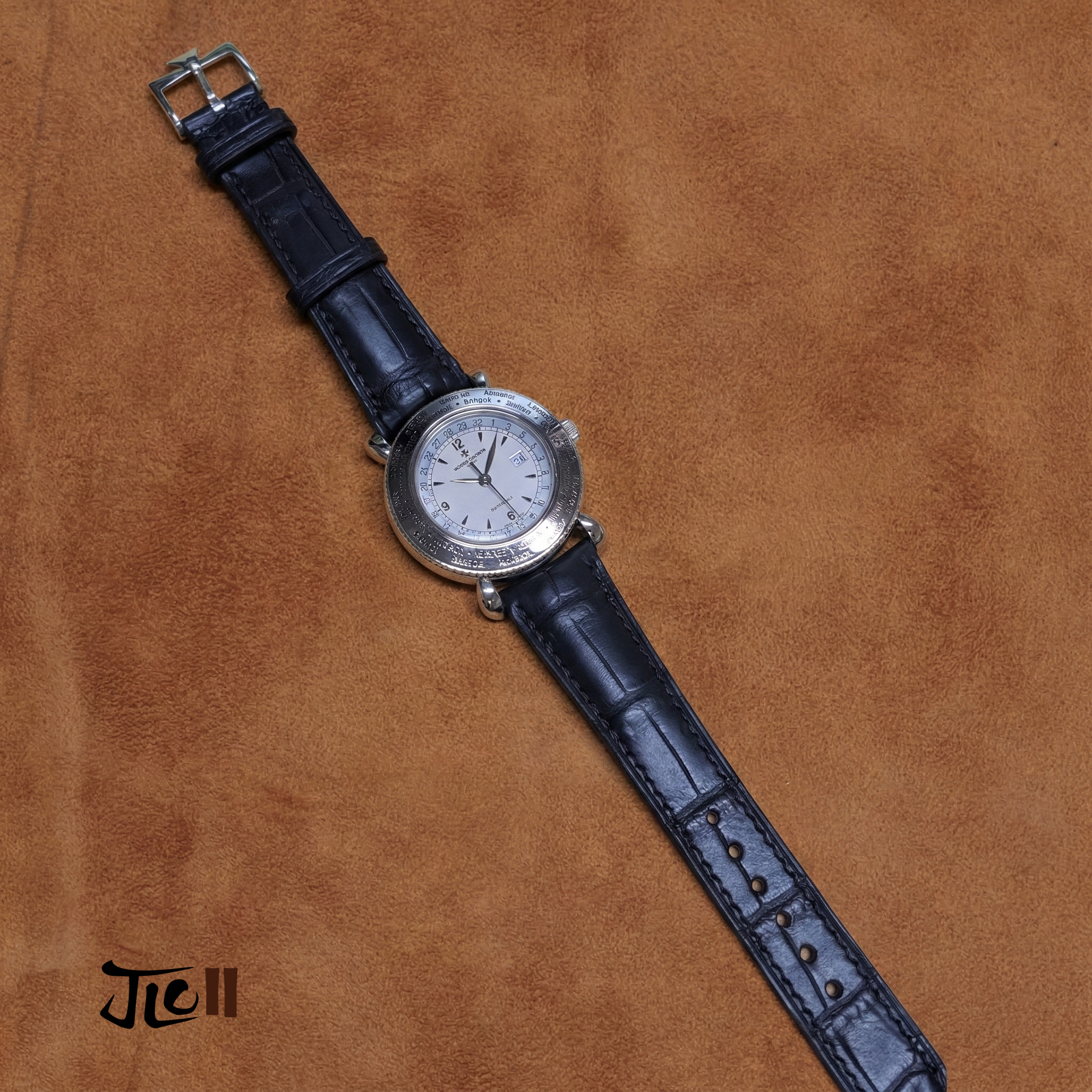 Cartier クロコダイルレザーベルト kd3jjn82 dバックル ウォッチ