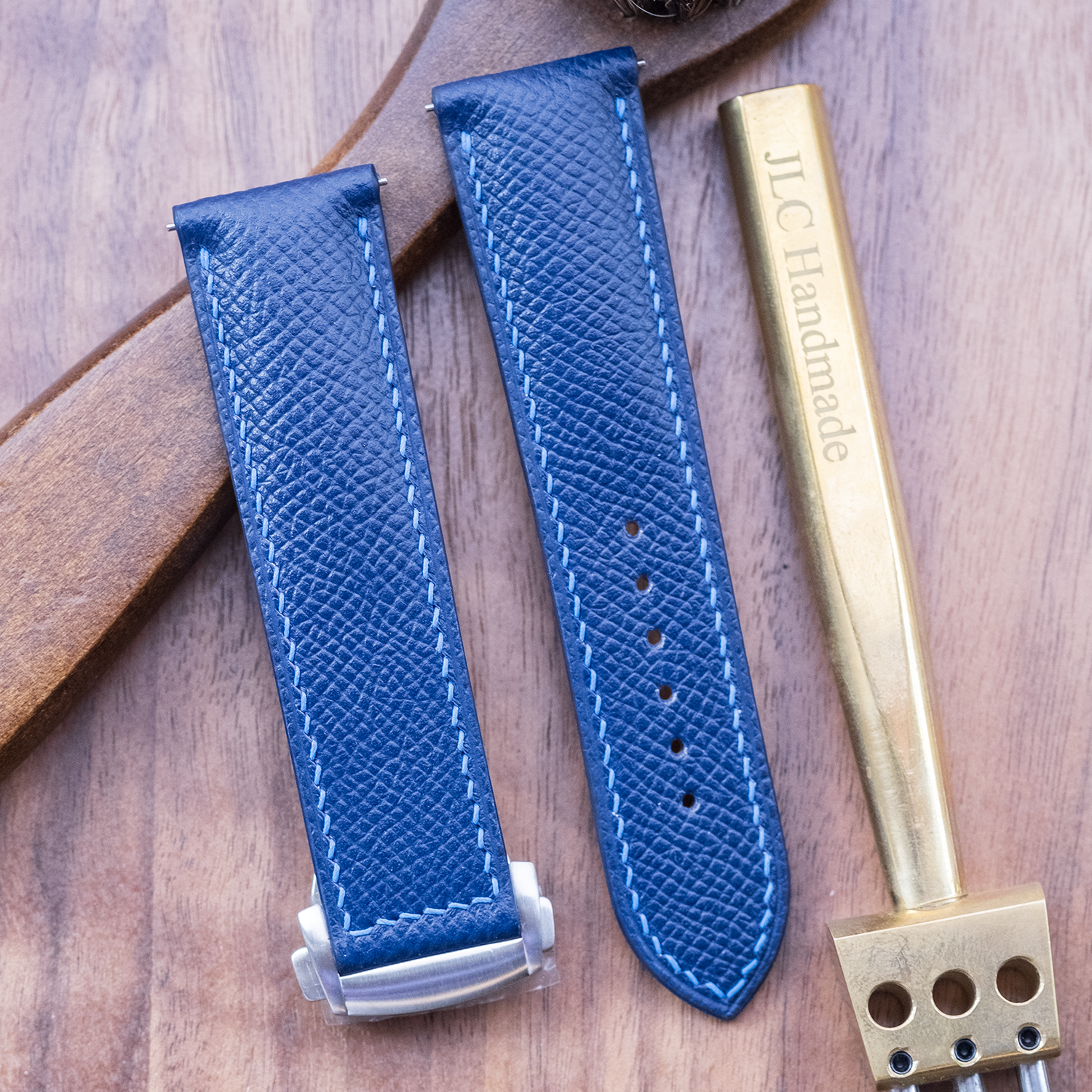 epsom leather straps for omega deployment buckle