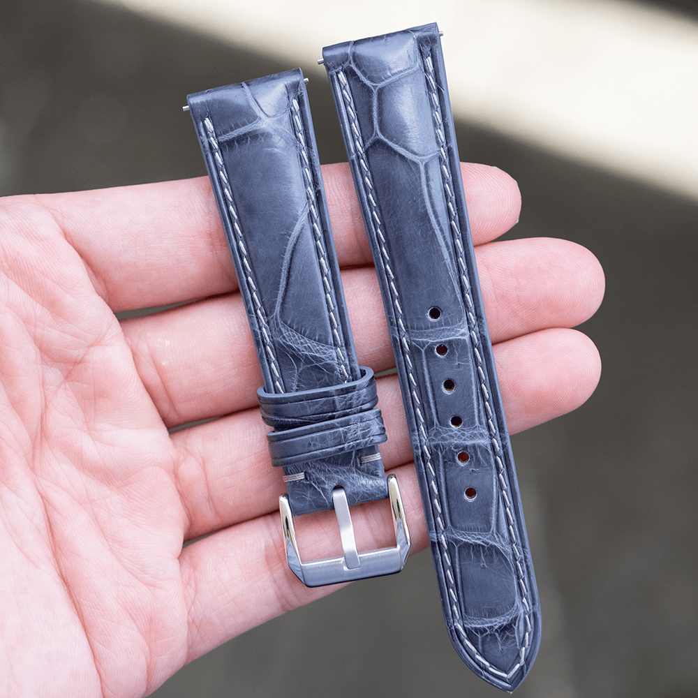 サントス ドゥ カルティエ用 オーダーメイド 革ベルト 折りたたみ