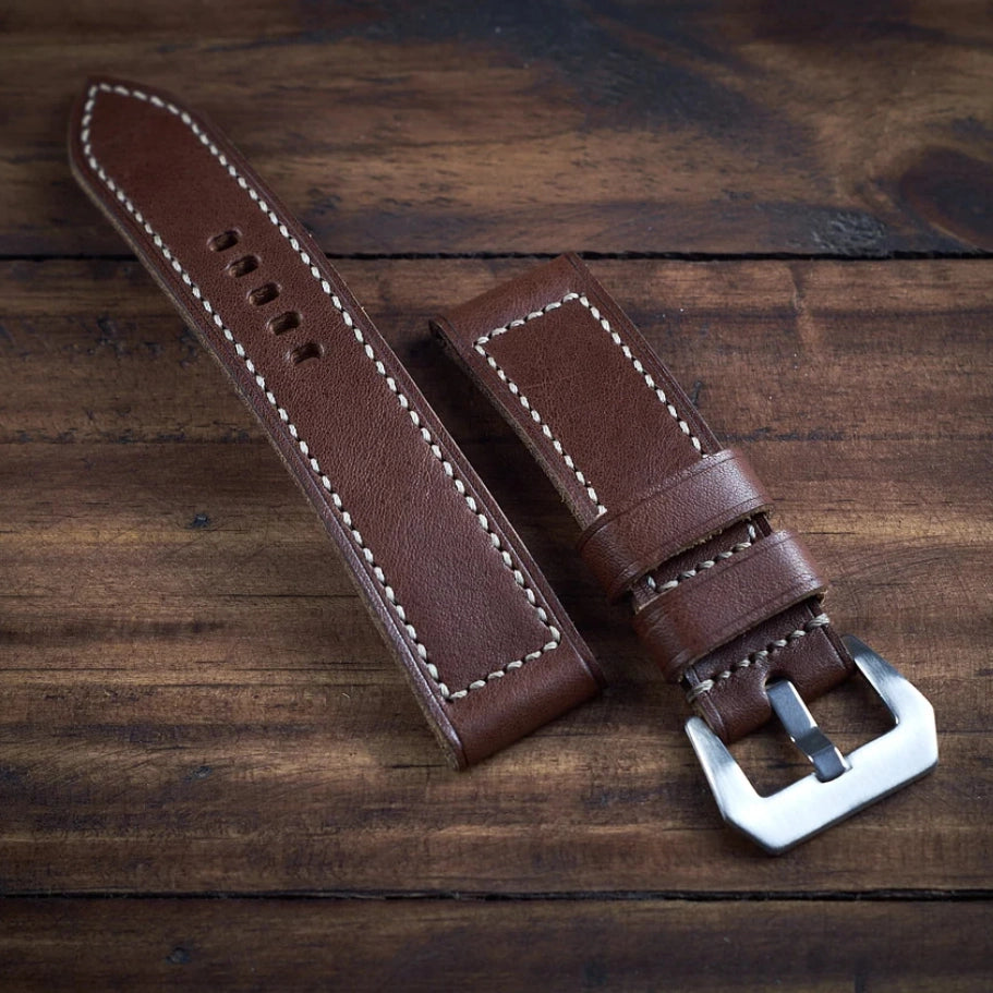 74番ストラップ パネライストラップ ハンドメイド革ベルト手作り