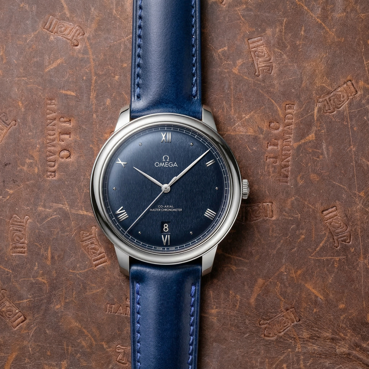SEIKO 純正ステンレスベルト＋JLCハンドメイドリアルクロコレザー